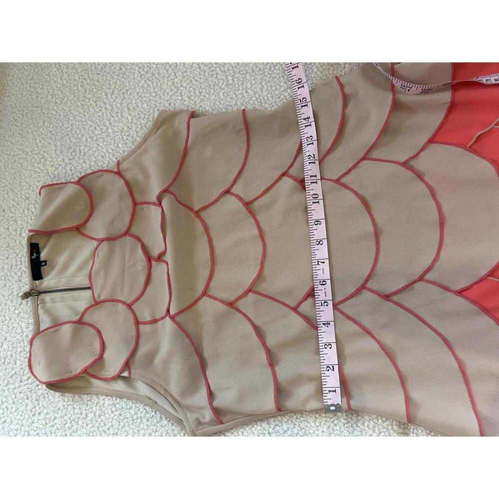 Ryu Peach to Coral Scallop Dress – Size S - Picture 6 of 9